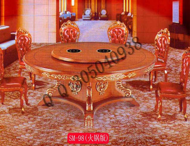 專業生產圓形電動火鍋桌子